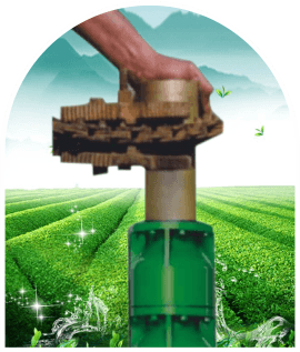 Join the metal connector with submersible pump