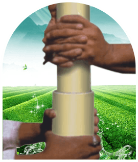 Tighten the pipe till half rubber ring is seen